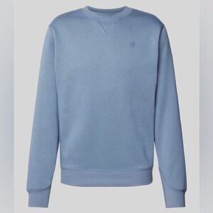 G-Star Raw Core Sweatshirt Crewneck Baby Blue Long Sleeve Fleece